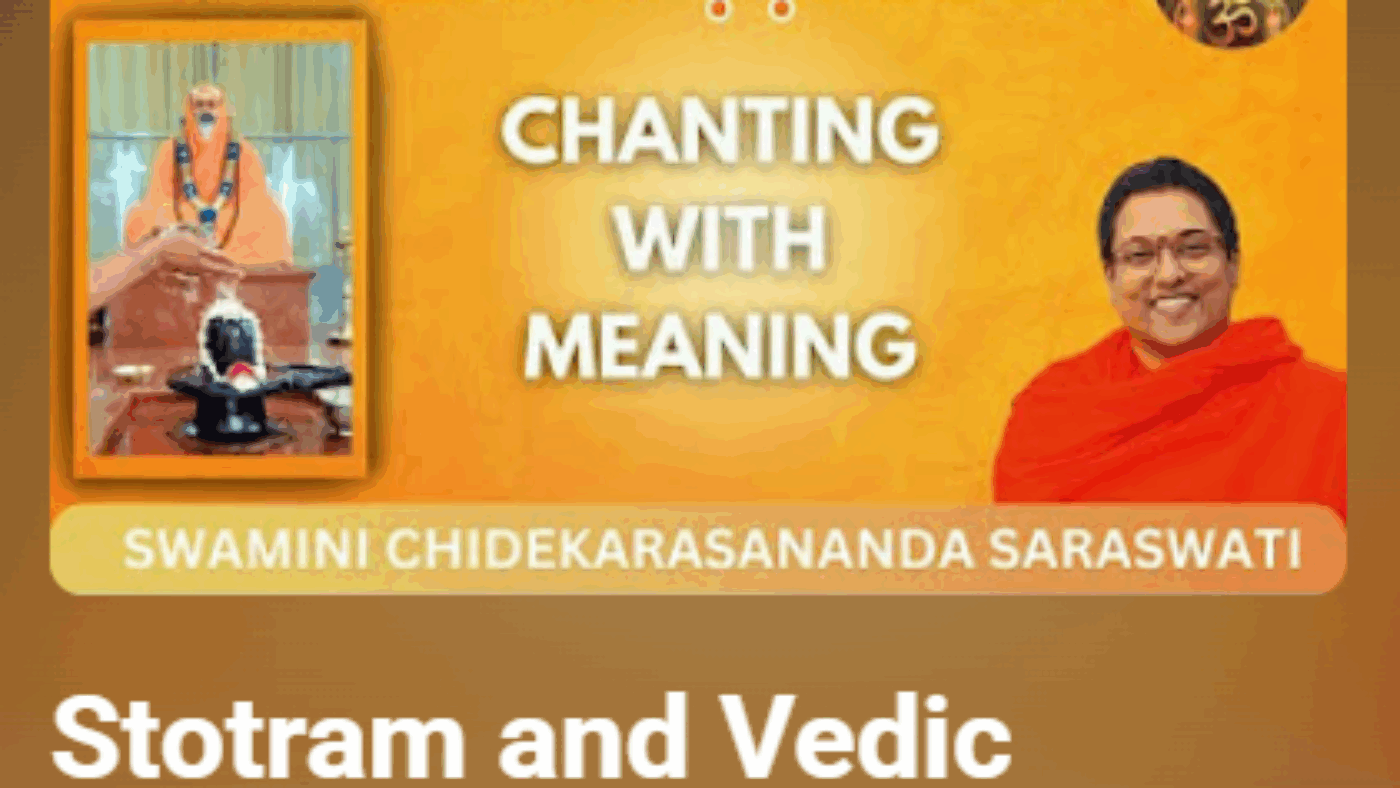Stotram and vedic chanting
